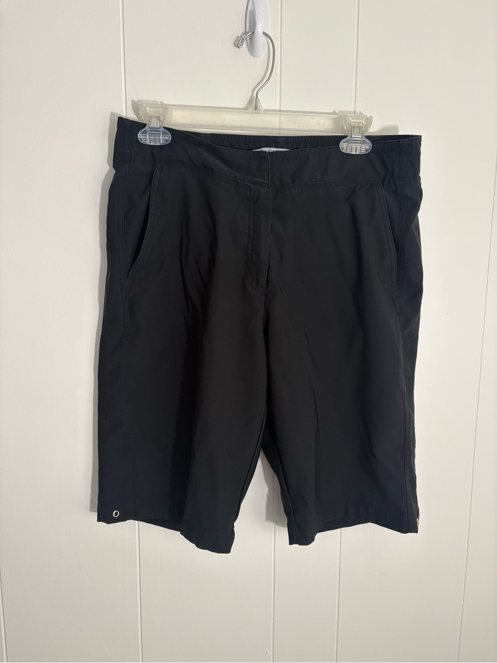Grand Slam Black Women's Athletic Shorts with Side Pockets